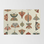 moths retro geo fall abstract Rug Gallery Image 2