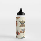moths retro geo fall abstract Water Bottle Gallery Image 3