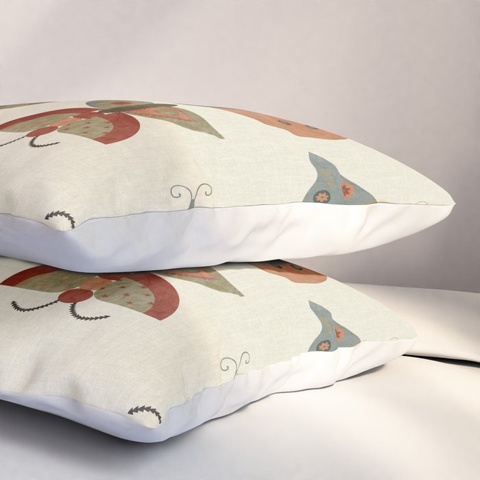moths retro geo fall abstract Pillow Sham Gallery Image 3