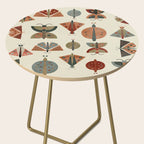 moths retro geo fall abstract Side Table Gallery Image 2