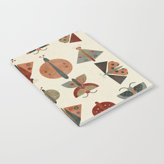 moths retro geo fall abstract Notebook Gallery Image 2