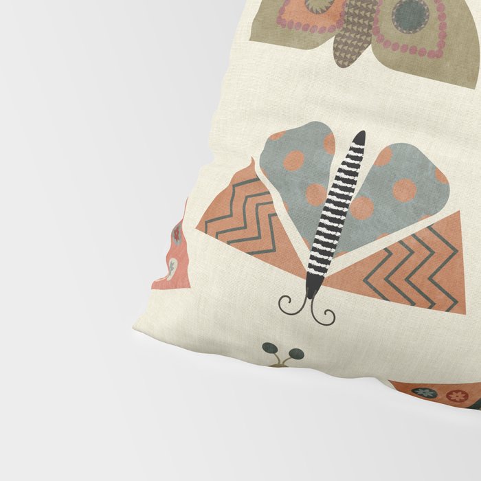 moths retro geo fall abstract Pillow Sham Gallery Image 4