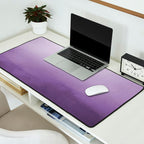 Inspired by Pantone Chive Blossom Purple 18-3634 Watercolor Abstract Art Desk Mat Gallery Image 2