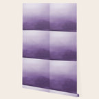 Inspired by Pantone Chive Blossom Purple 18-3634 Watercolor Abstract Art Wallpaper Gallery Image 2