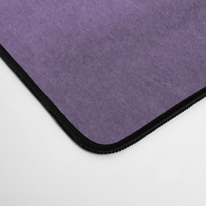 Inspired by Pantone Chive Blossom Purple 18-3634 Watercolor Abstract Art Desk Mat Gallery Image 4