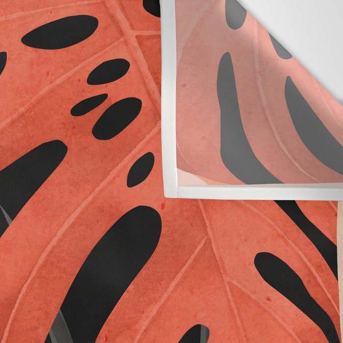 Abstract Art Tropical Leaves 109 Wall Tapestry Gallery Image 3