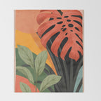 Abstract Art Tropical Leaves 109 Throw Blanket Gallery Image 2