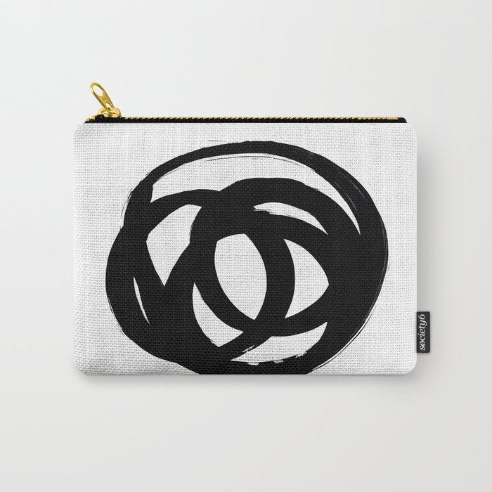Ink Eye White Background Carry All Pouch Gallery Image 1
