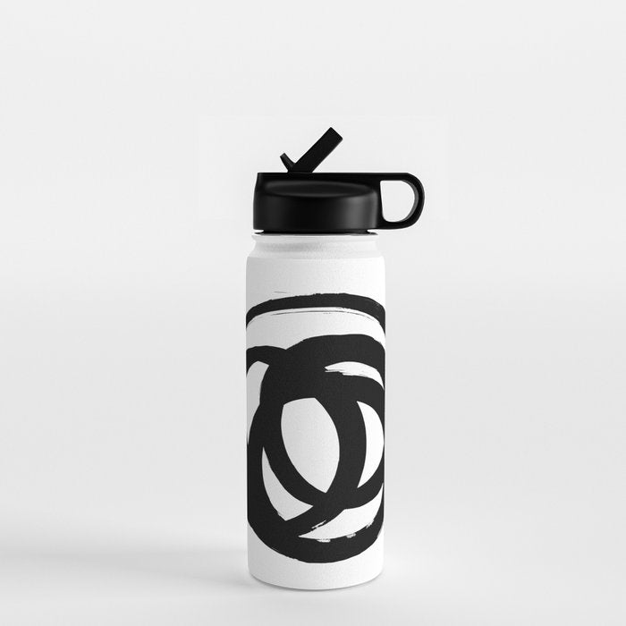 Ink Eye White Background Water Bottle Gallery Image 1