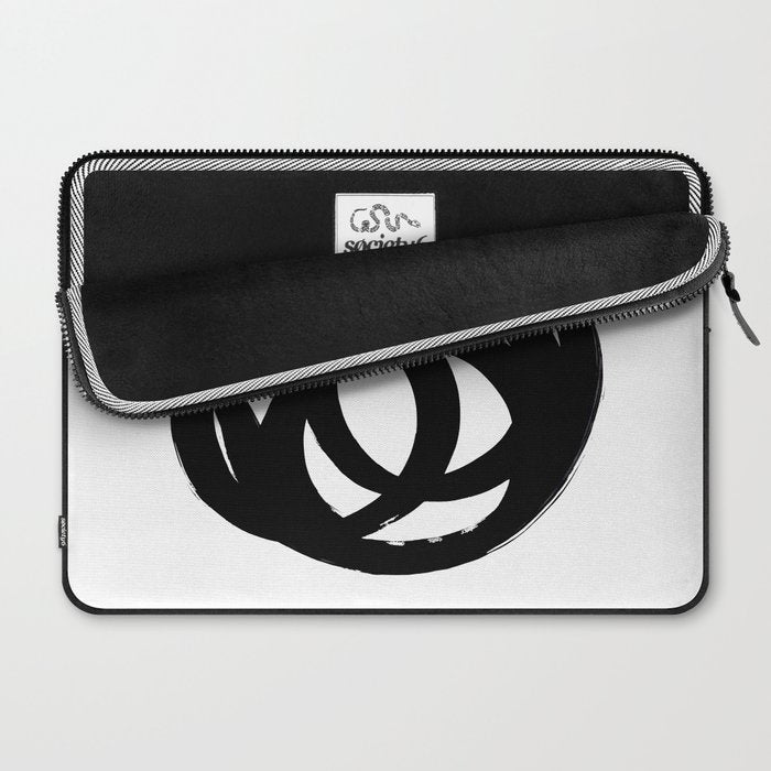 Ink Eye White Background Laptop Sleeve Gallery Image 2