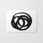Ink Eye White Background Bath Mat Gallery Image 1