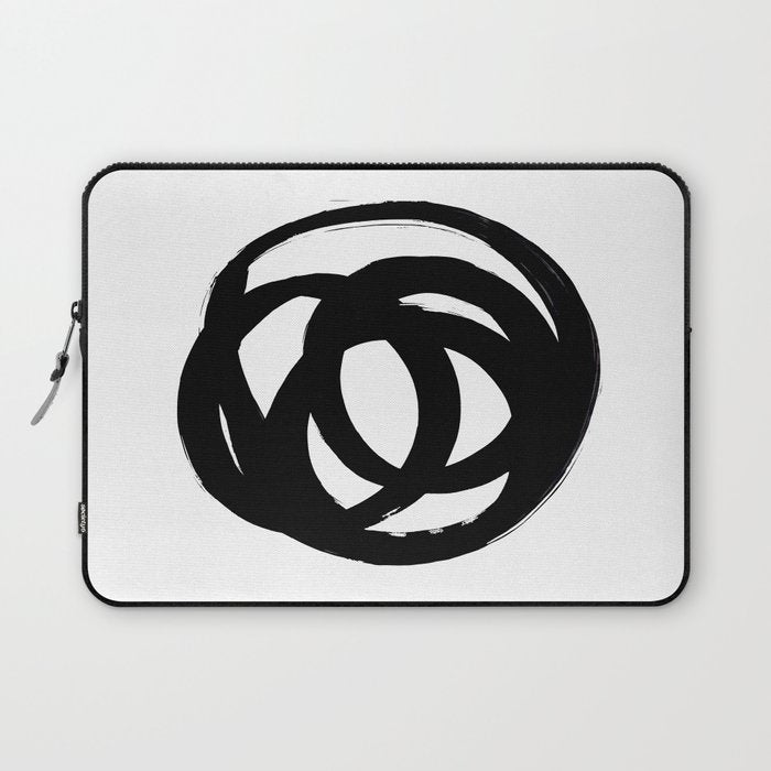 Ink Eye White Background Laptop Sleeve Gallery Image 1