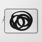Ink Eye White Background Laptop Sleeve Gallery Image 1
