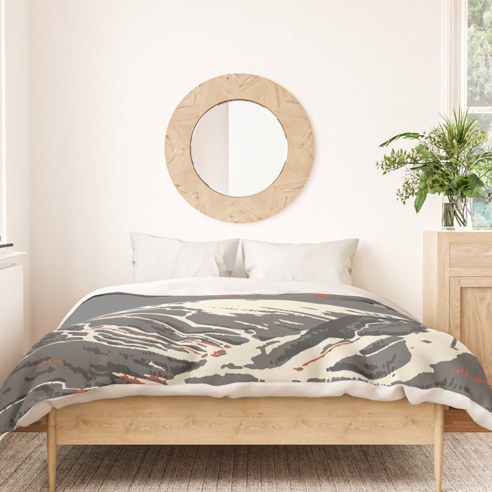 Stowe Vermont, ski capital of the east Duvet Cover Gallery Image 3