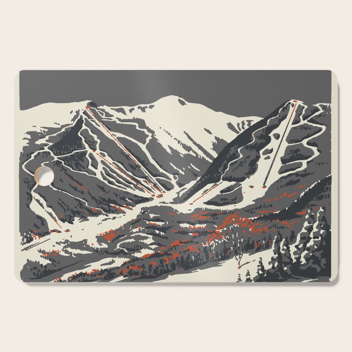 Stowe Vermont, ski capital of the east Cutting Board Gallery Image 1