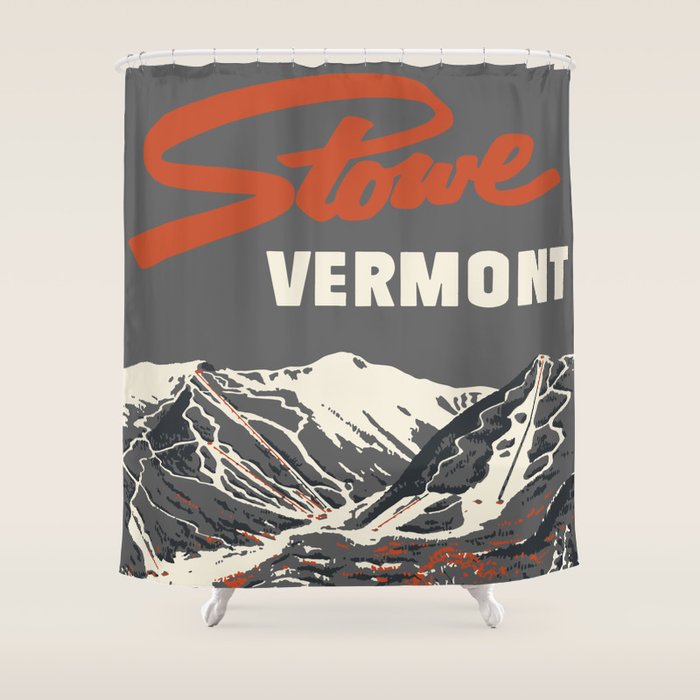 Stowe Vermont, ski capital of the east Shower Curtain Gallery Image 1