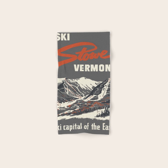 Stowe Vermont, ski capital of the east Bath Towel Gallery Image 1