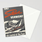 Stowe Vermont, ski capital of the east Stationery Card Gallery Image 2