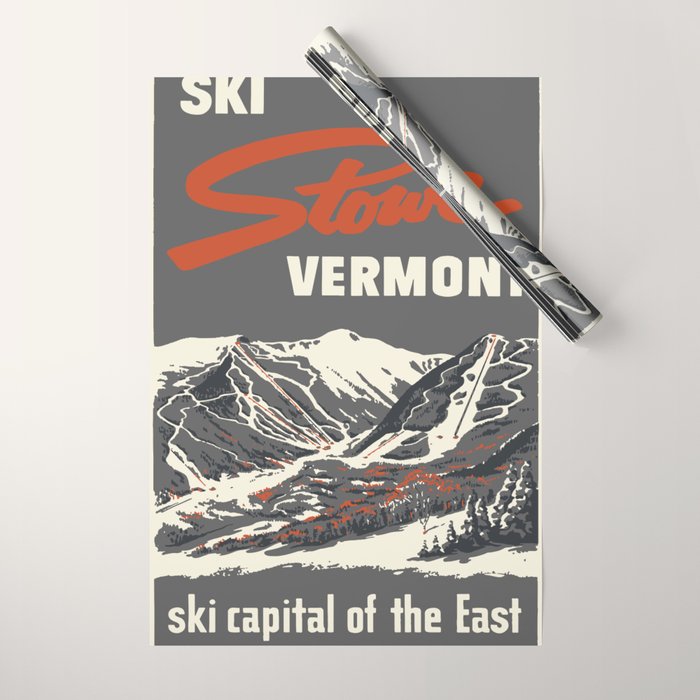Stowe Vermont, ski capital of the east Wrapping Paper Gallery Image 1