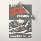 Stowe Vermont, ski capital of the east Wrapping Paper Gallery Image 1