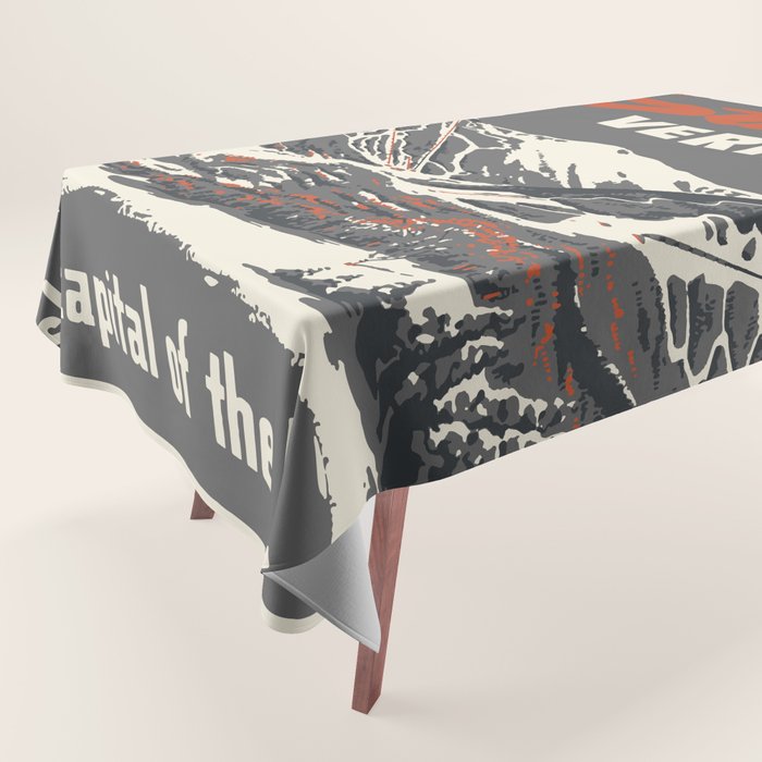 Stowe Vermont, ski capital of the east Tablecloth Gallery Image 1