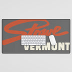 Stowe Vermont, ski capital of the east Desk Mat Gallery Image 1