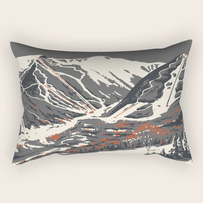Stowe Vermont, ski capital of the east Rectangular Pillow Gallery Image 2