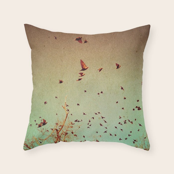 The Birds Throw Pillow Gallery Image 6