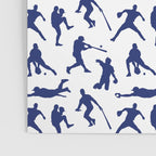 Blue Baseball Players Poster Gallery Image 3