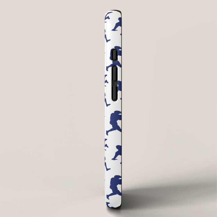 Blue Baseball Players iPhone Case Gallery Image 2