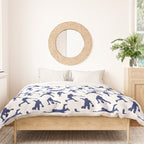 Blue Baseball Players Duvet Cover Gallery Image 3