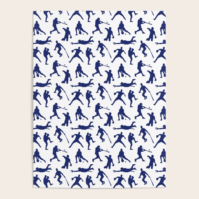 Blue Baseball Players Poster Gallery Image 4