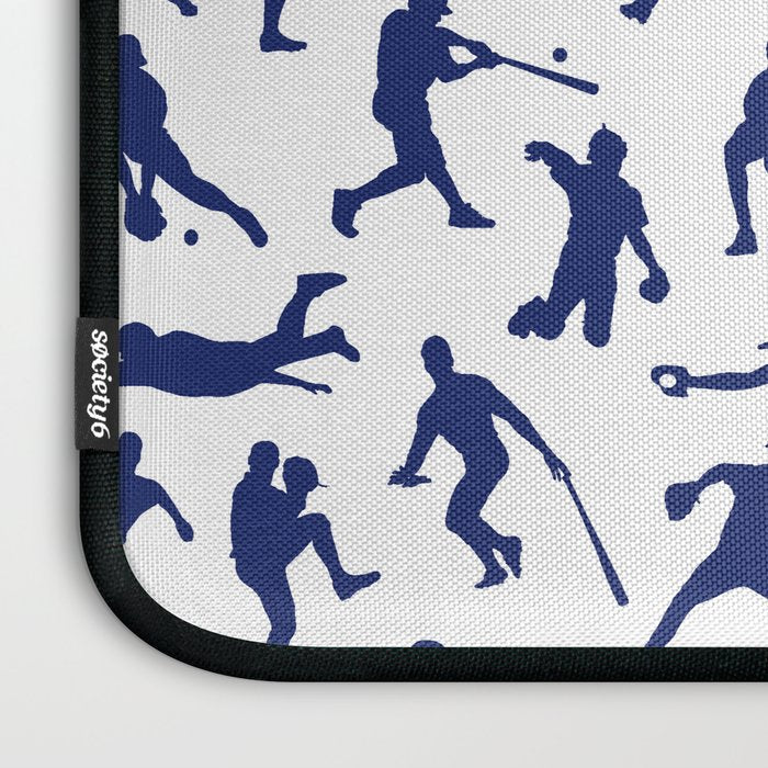 Blue Baseball Players Laptop Sleeve Gallery Image 3