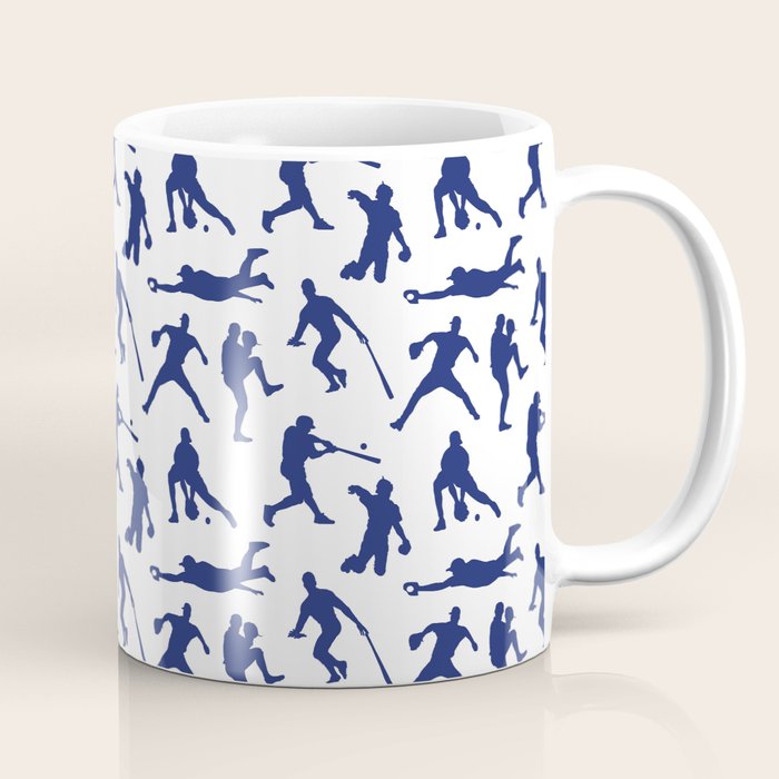 Blue Baseball Players Coffee Mug Gallery Image 1