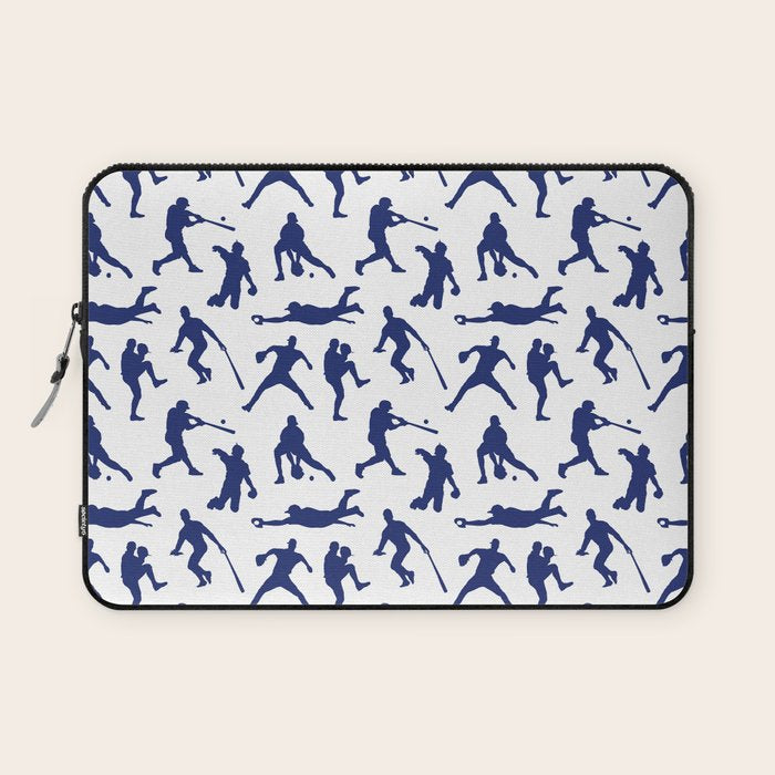 Blue Baseball Players Laptop Sleeve Gallery Image 1