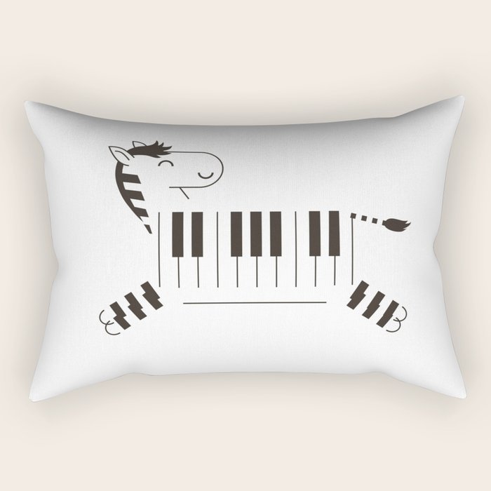 Life is like a piano Rectangular Pillow Gallery Image 1