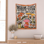 Mushrooms of Georgia Wall Tapestry Gallery Image 2