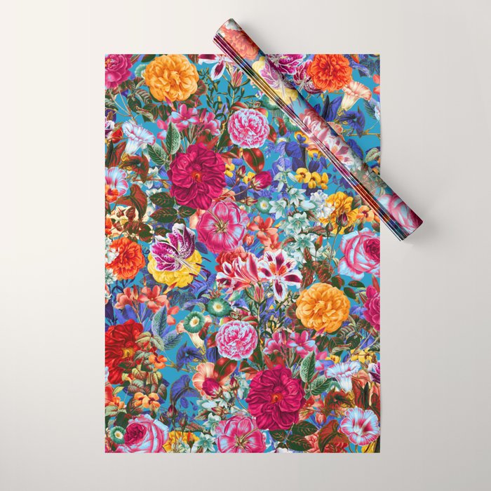Multicolored Secret Garden Wrapping Paper Gallery Image 1