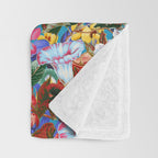 Multicolored Secret Garden Throw Blanket Gallery Image 3