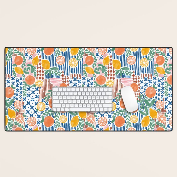 Mediterranean Fusion Citrus Desk Mat Gallery Image 1