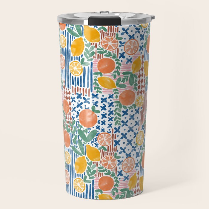 Mediterranean Fusion Citrus Travel Mug Gallery Image 1