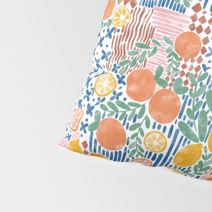 Mediterranean Fusion Citrus Pillow Sham Gallery Image 4