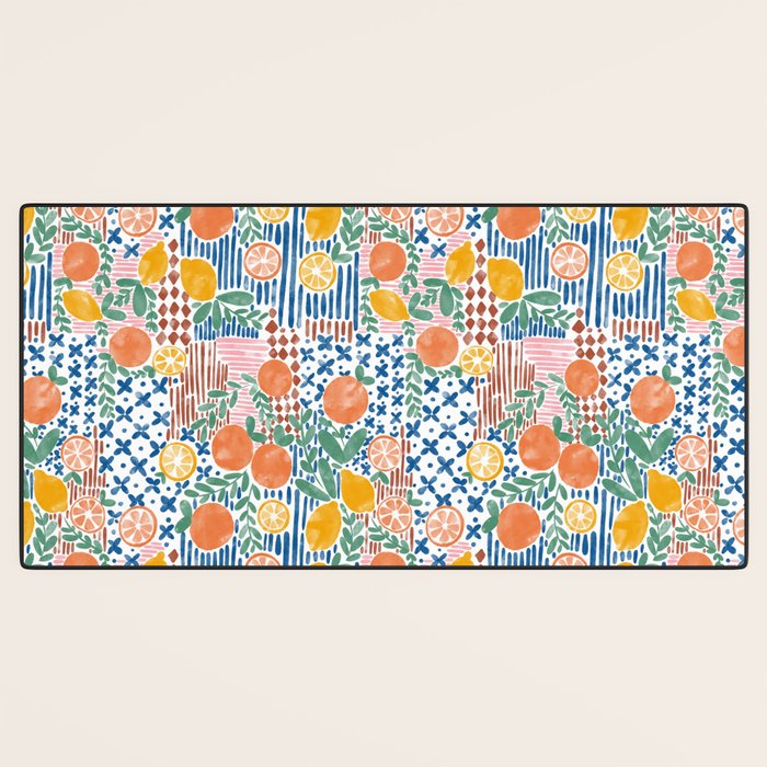 Mediterranean Fusion Citrus Desk Mat Gallery Image 3