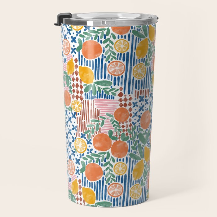 Mediterranean Fusion Citrus Travel Mug Gallery Image 3