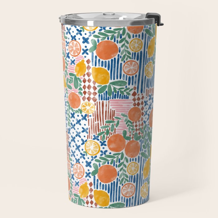 Mediterranean Fusion Citrus Travel Mug Gallery Image 2