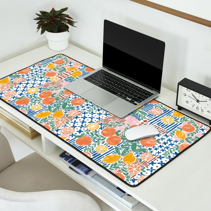Mediterranean Fusion Citrus Desk Mat Gallery Image 2