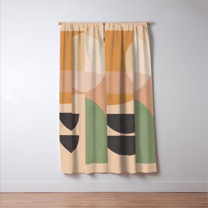 Abstract Art / Shapes 12 Window Curtain Gallery Image 3