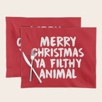 Merry Christmas Ya Filthy Animal, Funny, Saying Placemat Gallery Image 1