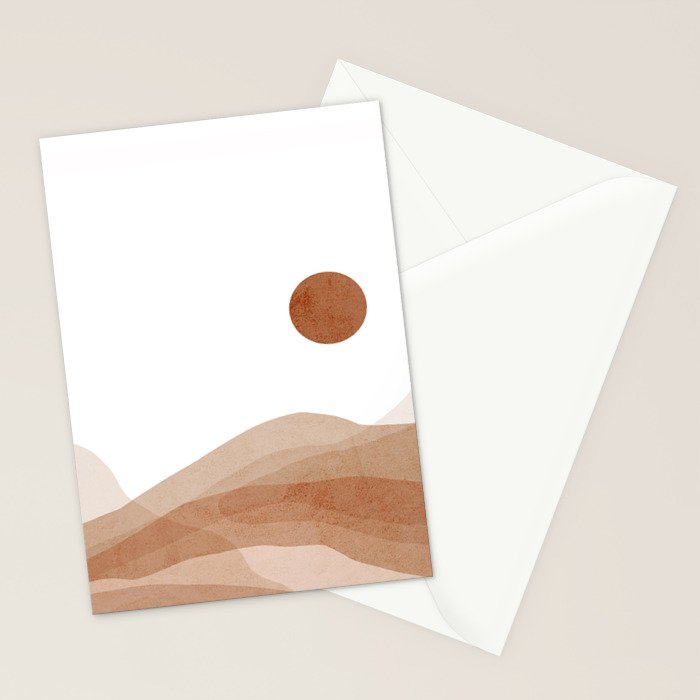 Desert Landscape II Stationery Card Gallery Image 2