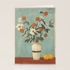 Winter Citrus and Petal Harmony Stationery Card Gallery Image 2